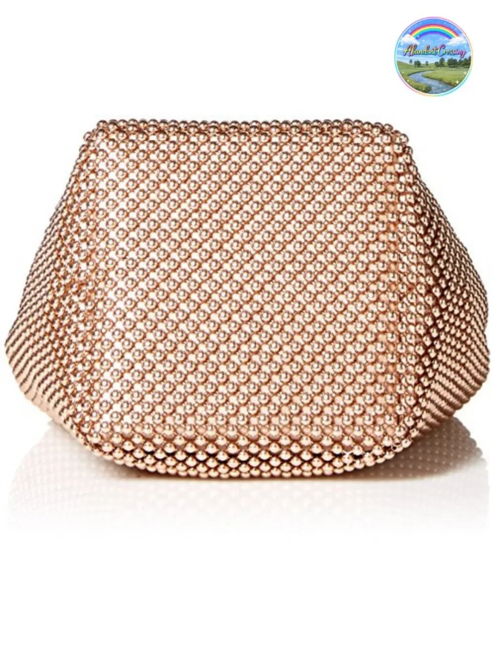 Jessica McClintock Women's Gwen Ball Mesh Ring Wristlet Pouch Clutch